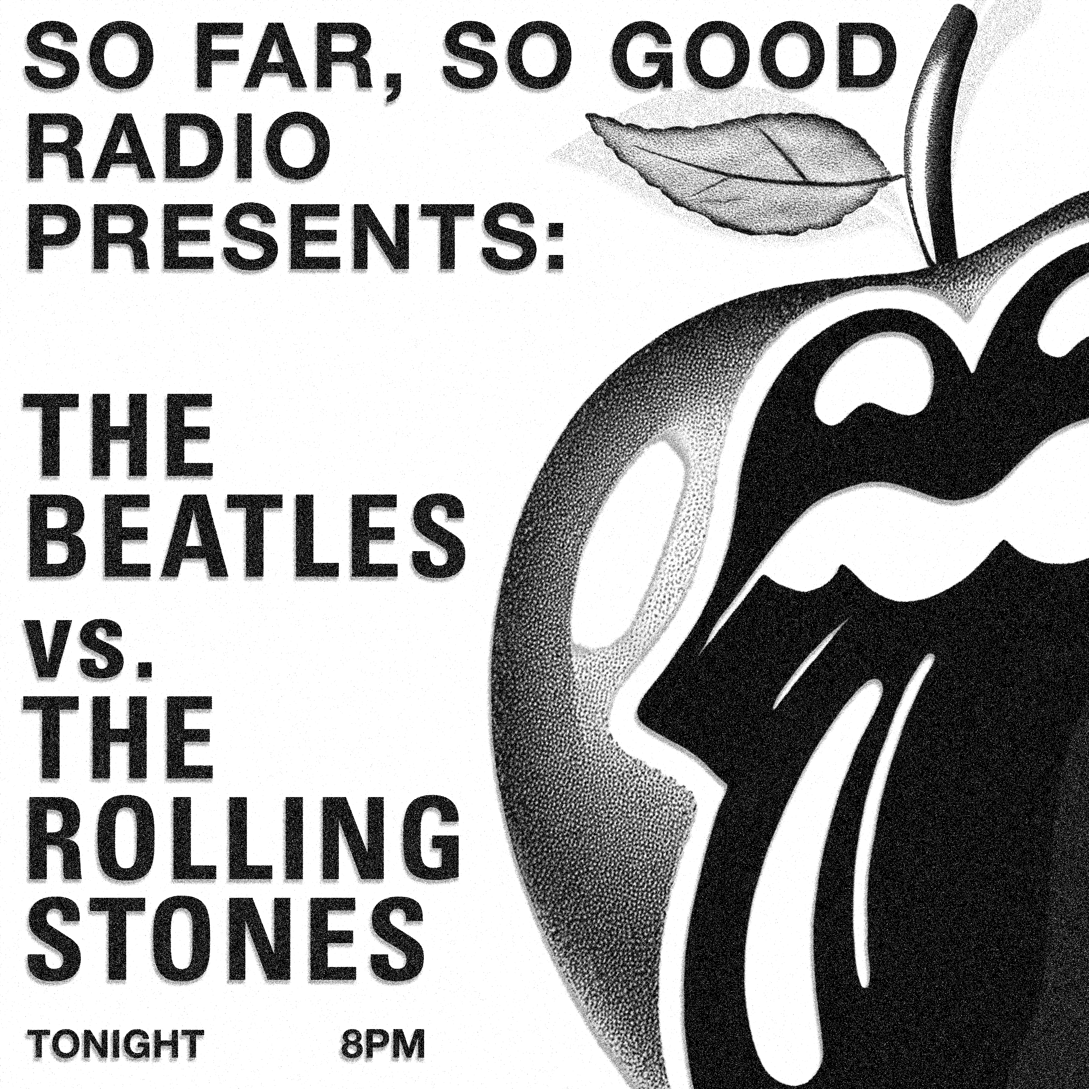 Beatles vs Stones Poster